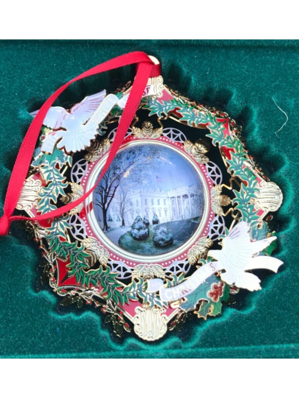 7 White House Historical Association Christmas Ornaments 2004, 12, 13, 15, 16,18